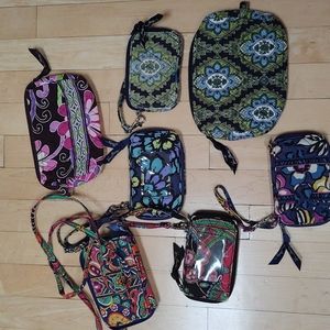 Vera Bradley lot of 7 pieces. Wristlets and ID holders.